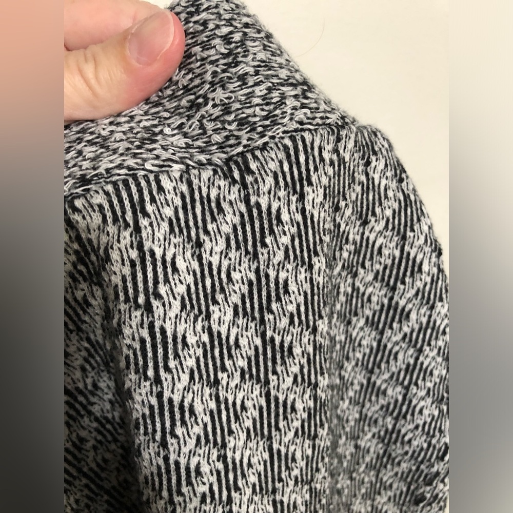 Ann Taylor LOFT Women’s S Black/White Knit Loop Stitch Elastic Waist Mini Skirt - Picture 10 of 10